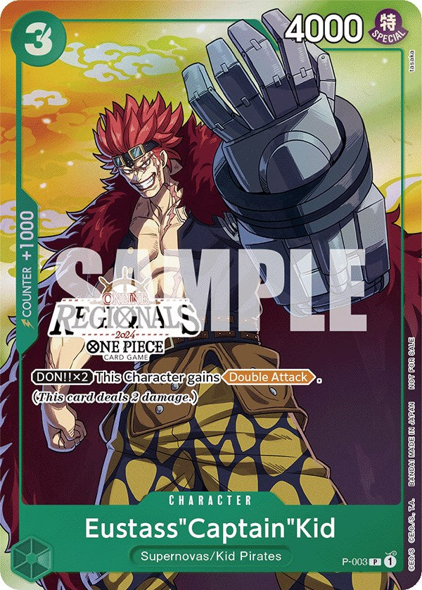 Eustass"Captain"Kid (Online Regional 2024 Vol. 2) [Participant] [One Piece Promotion Cards]