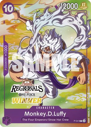 Monkey.D.Luffy (041) (Online Regional 2024 Vol. 2) [Winner] - P-041 - Promo