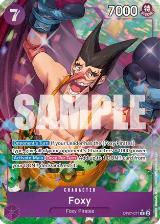Foxy (071) (Parallel) - OP07-071 - Rare
