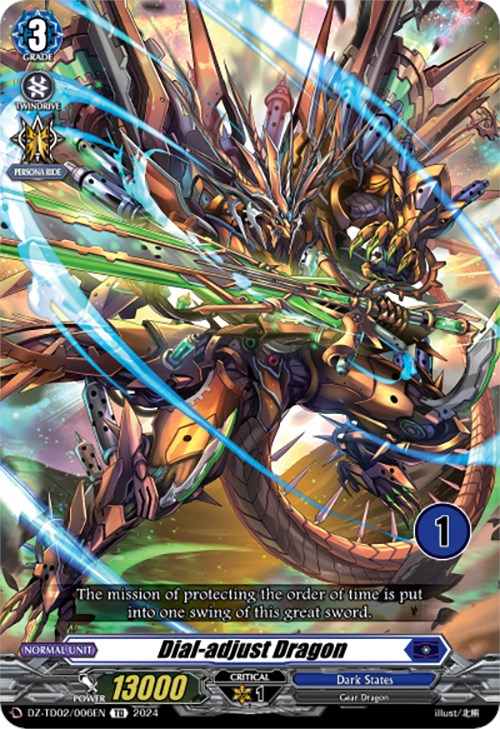 Dial-adjust Dragon (1) (DZ-TD02/006EN) [Start Up Trial Deck: Dark States]