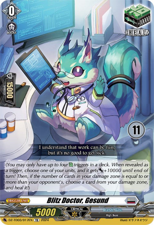 Blitz Doctor, Gesund (11) (DZ-TD03/017EN) [Start Up Trial Deck: Brandt Gate]