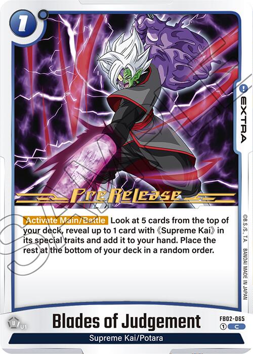 Blades of Judgement [Blazing Aura Pre-Release Cards]