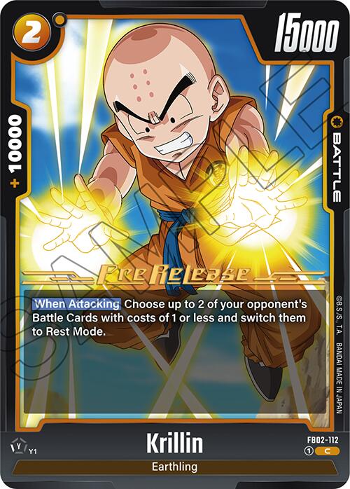 Krillin (FB02-112) [Blazing Aura Pre-Release Cards]