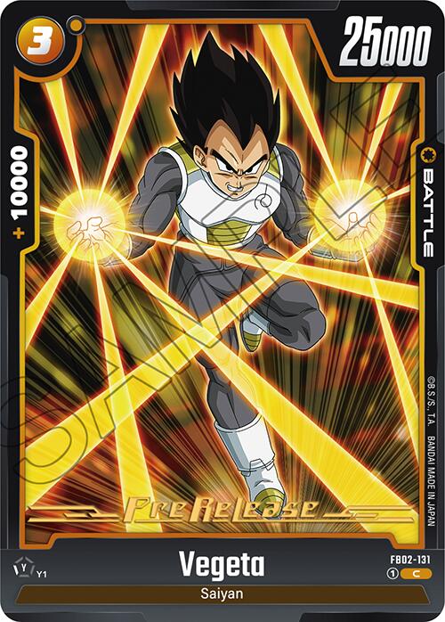 Vegeta (FB02-131) [Blazing Aura Pre-Release Cards]