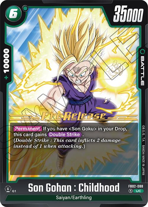 Son Gohan : Childhood (FB02-088) [Blazing Aura Pre-Release Cards]