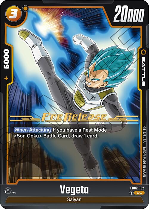 Vegeta (FB02-132) [Blazing Aura Pre-Release Cards]