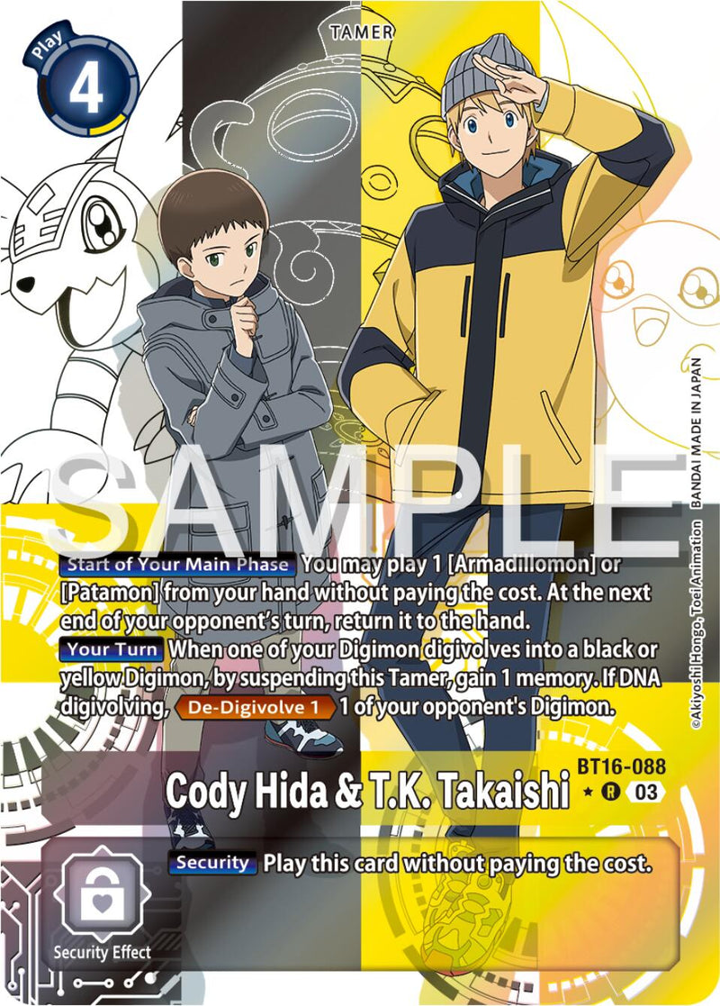 Cody Hida & T.K. Takaishi [BT16-088] (Alternate Art) [Beginning Observer]