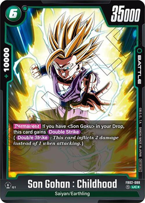 Son Gohan : Childhood (FB02-088) (Tournament Pack 02) [Fusion World Tournament Cards]