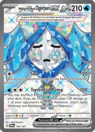 Wellspring Mask Ogerpon ex - 194/167 - Ultra Rare