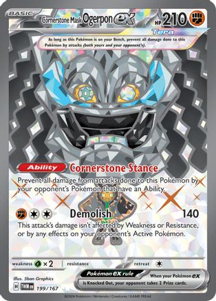 Cornerstone Mask Ogerpon ex - 199/167 - Ultra Rare