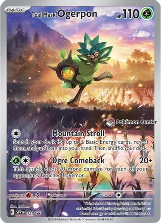 Teal Mask Ogerpon - 123 - Promo - Holofoil (Pokemon Center Exclusive)