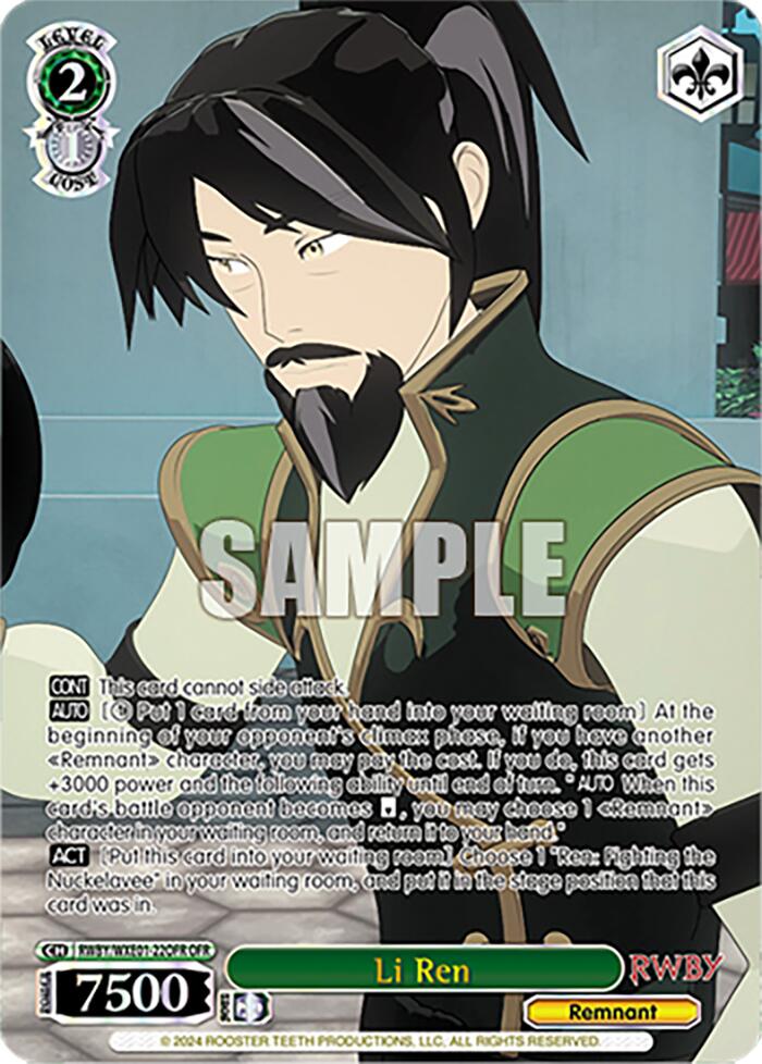 Li Ren (RWBY/WXE01-22OFR OFR) [RWBY: Premium Booster]