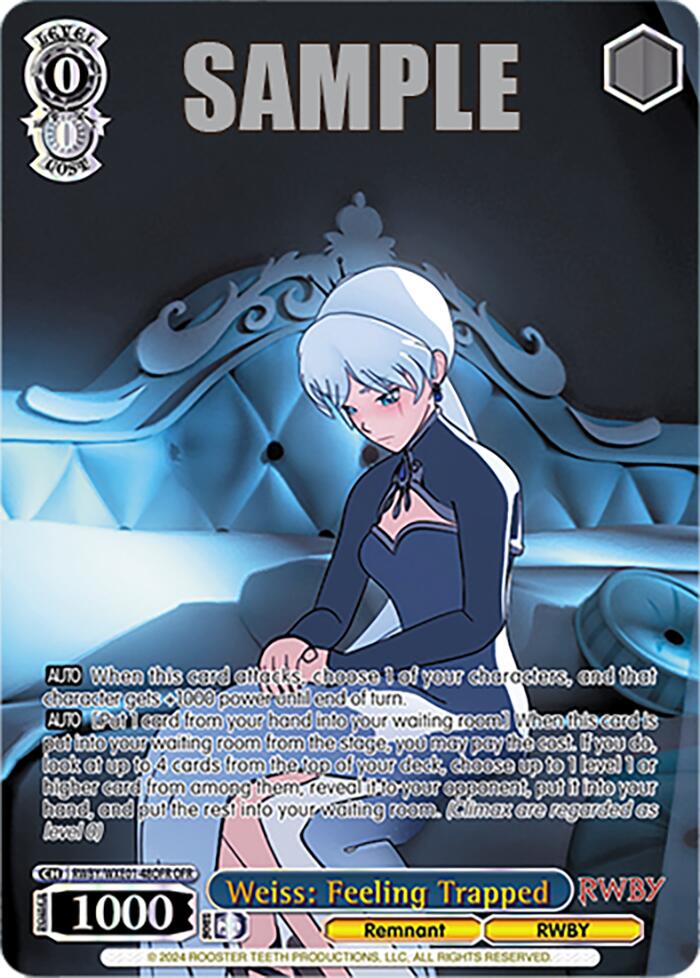 Weiss: Feeling Trapped (RWBY/WXE01-48OFR OFR) [RWBY: Premium Booster]