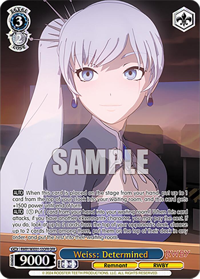 Weiss: Determined (RWBY/WXE01-53OFR OFR) [RWBY: Premium Booster]