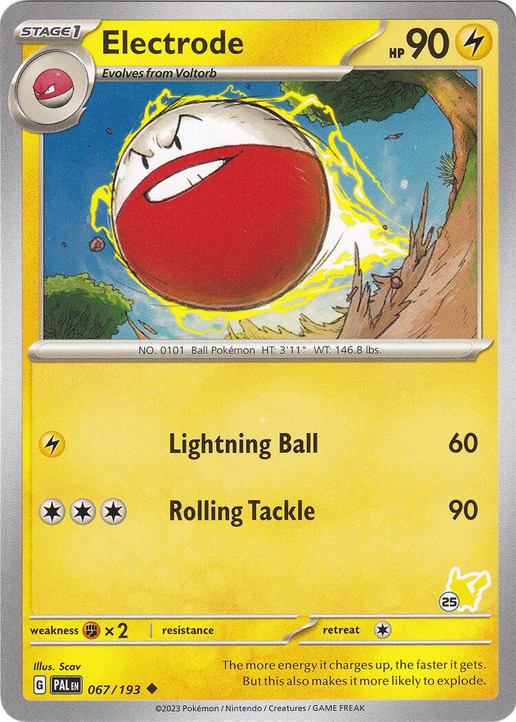 Electrode (067/193) (Pikachu Stamp