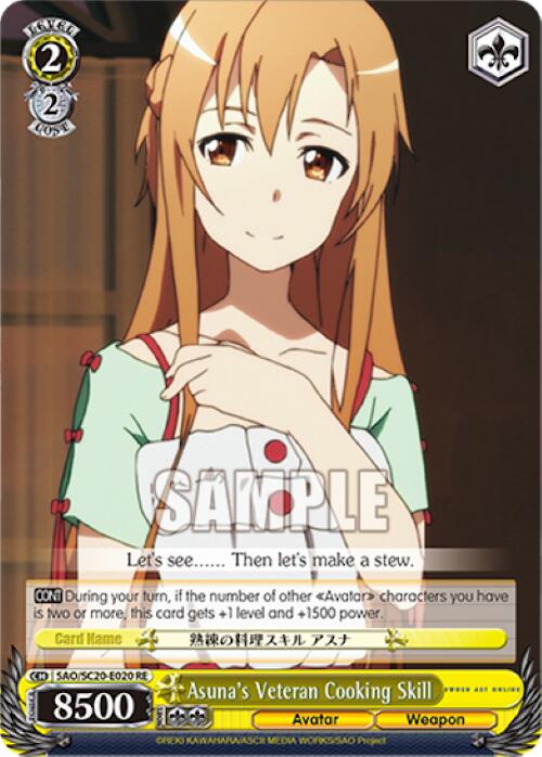 Asuna's Veteran Cooking Skill [Sword Art Online Chronicle Set]