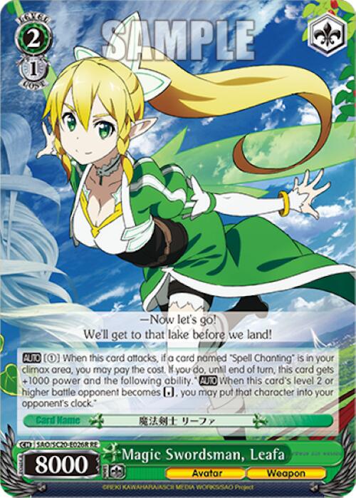 Magic Swordsman, Leafa (RRR) [Sword Art Online Chronicle Set]