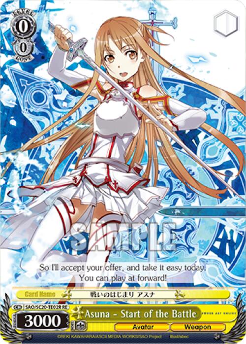 Asuna - Start of the Battle (RRR) [Sword Art Online Chronicle Set]