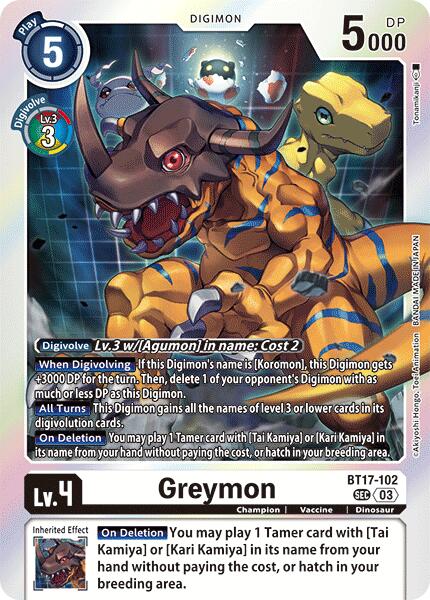 Greymon [BT17-102] [Secret Crisis]