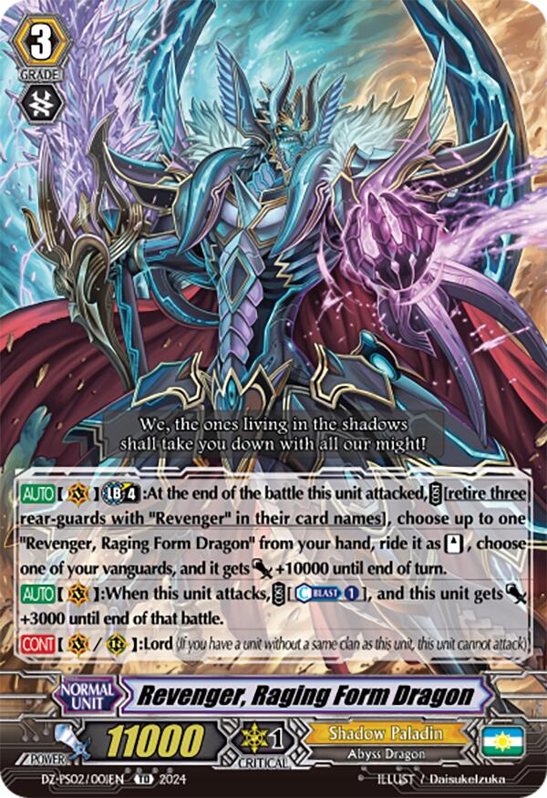 Revenger, Raging Form Dragon (DZ-PS02/001EN) [DZ-PS02: Premium Deckset “Revenger”]