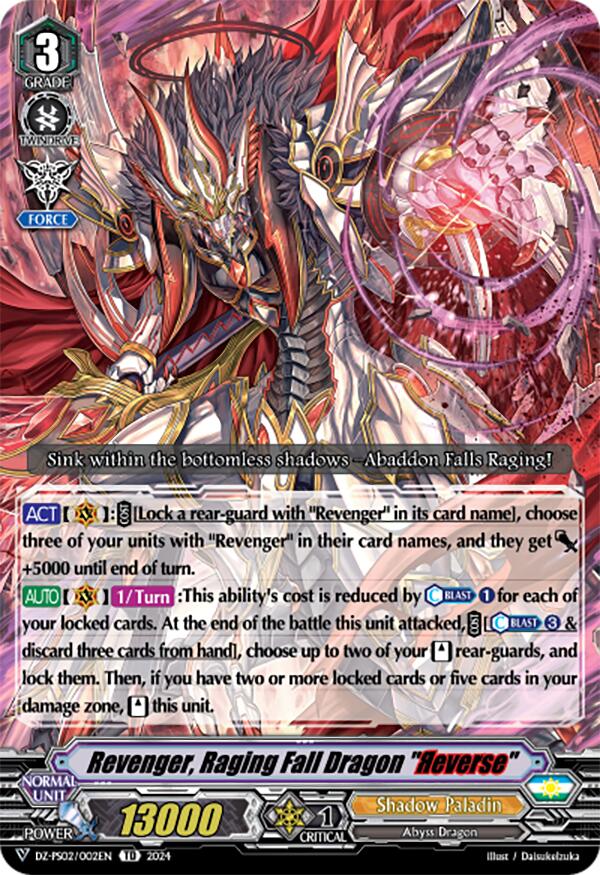 Revenger, Raging Fall Dragon "Reverse" (DZ-PS02/002EN) [DZ-PS02: Premium Deckset “Revenger”]