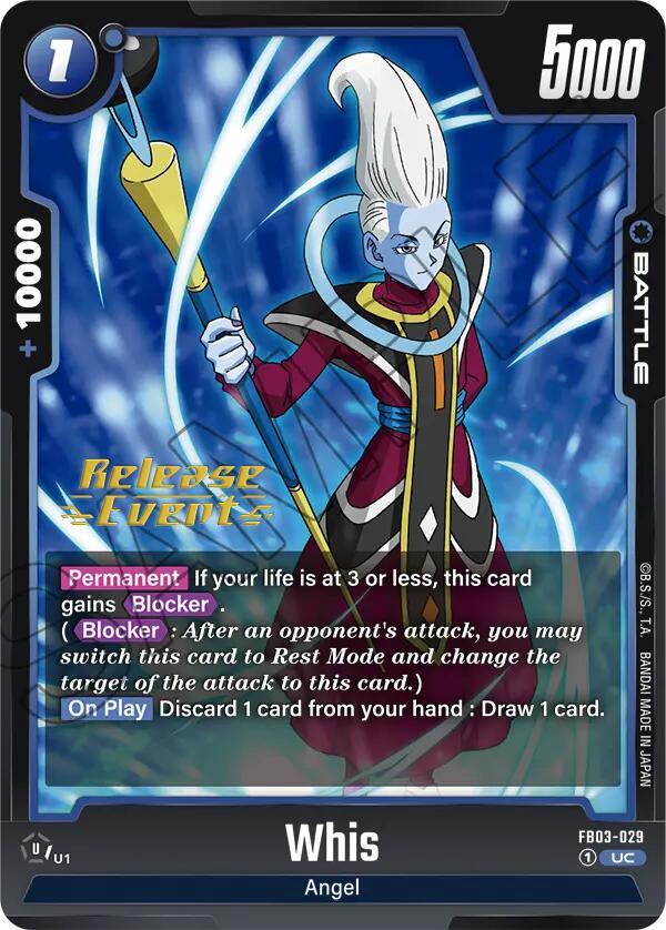 Whis [Raging Roar Release Event Cards]