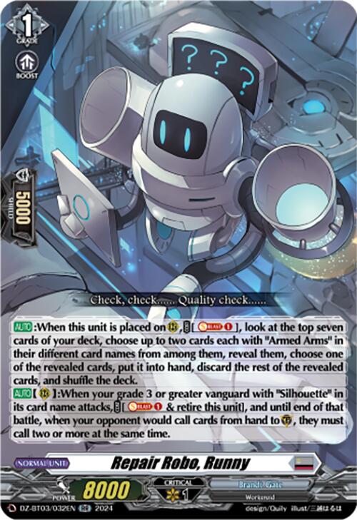 Repair Robo, Runny (DZ-BT03/032EN) [Dimensional Transcendence]