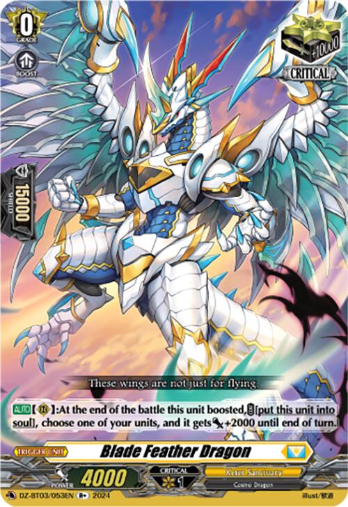 Blade Feather Dragon (R+) (DZ-BT03/053EN) [Dimensional Transcendence]