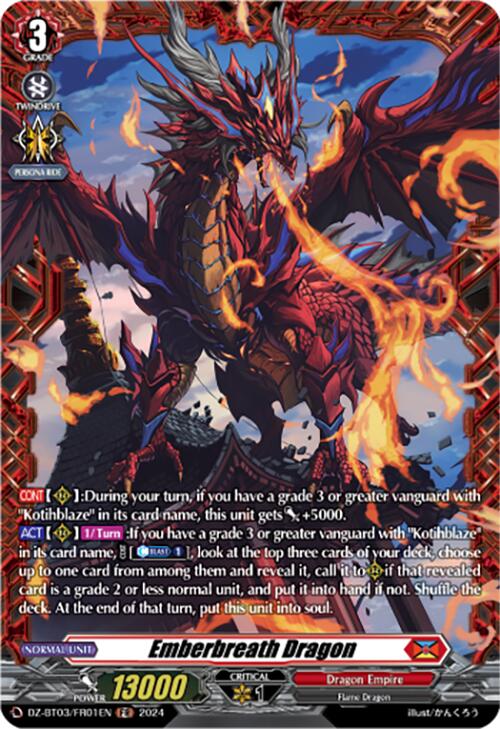 Emberbreath Dragon (DZ-BT03/FR01EN) [Dimensional Transcendence]