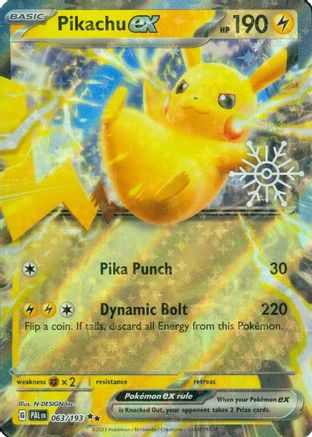Pikachu ex (Holiday Calendar) - 063/193 - Double Rare