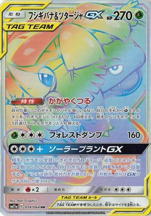 Venusaur & Snivy GX (Japanese) - 074/064 - Hyper Rare