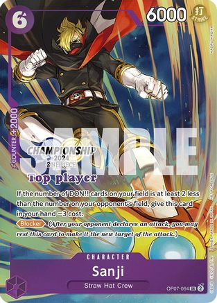 Sanji (Championship 2024 Top Player Pack) - OP07-064 - Super Rare