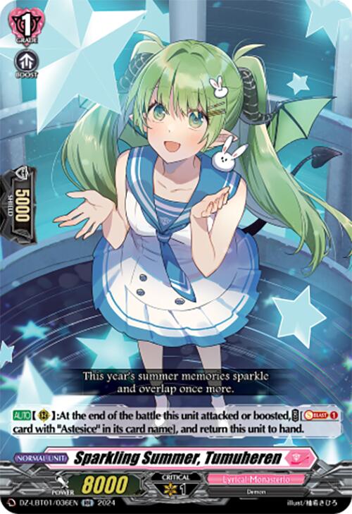 Sparkling Summer, Tumuheren (DZ-LBT01/036EN) [Start Up Trial Deck: Lyrical Monasterio]