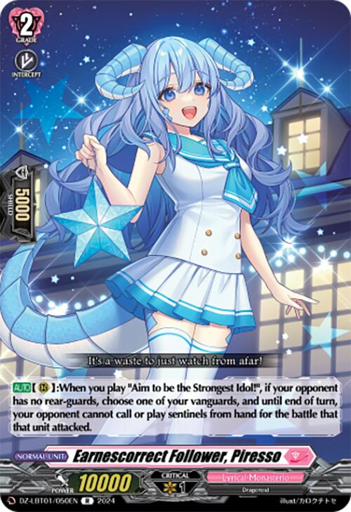 Earnescorrect Follower, Piresso (DZ-LBT01/050EN) [Start Up Trial Deck: Lyrical Monasterio]