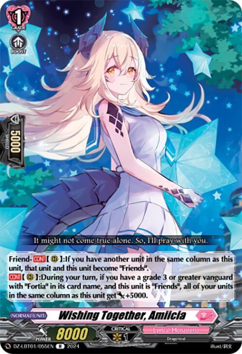 Wishing Together, Amiicia (DZ-LBT01/055EN) [Start Up Trial Deck: Lyrical Monasterio]