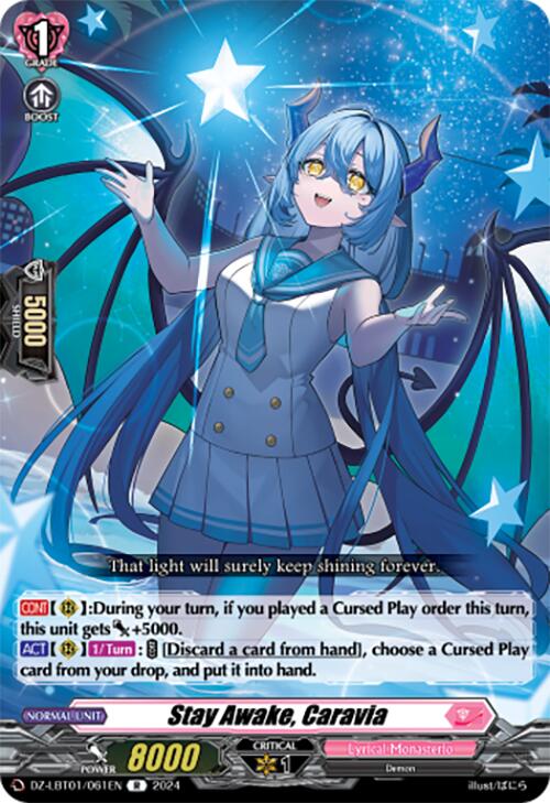 Stay Awake, Caravia (DZ-LBT01/061EN) [Start Up Trial Deck: Lyrical Monasterio]