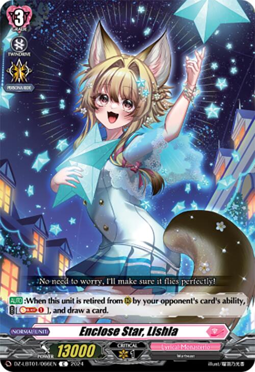 Enclose Star, Lishla (DZ-LBT01/066EN) [Start Up Trial Deck: Lyrical Monasterio]