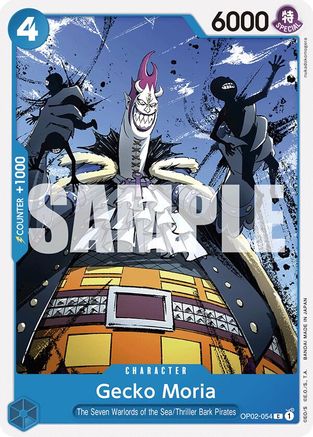 Gecko Moria (OP02-054) - OP02-054 - Common