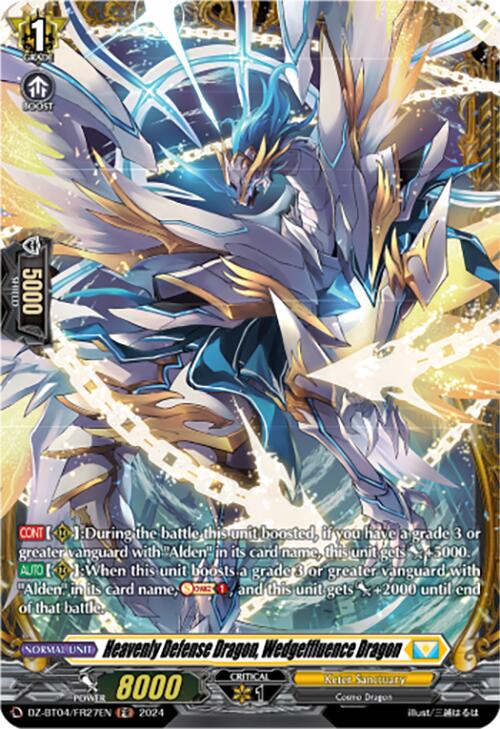 Heavenly Defense Dragon, Wedgeffluence Dragon (DZ-BT04/FR27EN) [DZ-BT04: Destined Showdown]