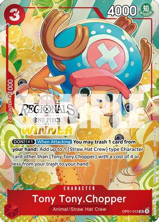 Tony Tony.Chopper (Offline Regional 2024 Vol. 3) [Winner] - OP01-015 - Uncommon