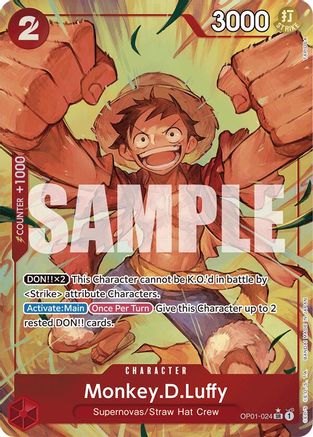 Monkey.D.Luffy (OP01-024) (Alternate Art) - OP01-024 - Super Rare