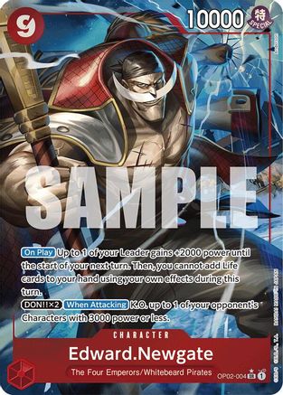 Edward.Newgate (OP02-004) (Alternate Art) - OP02-004 - Super Rare