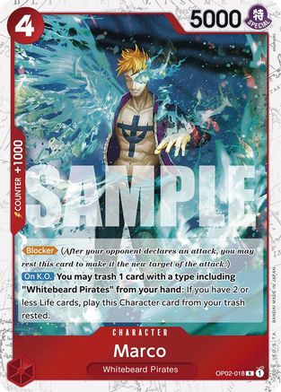 Marco (Jolly Roger Foil) - OP02-018 - Rare