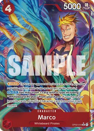 Marco (Alternate Art) - OP02-018 - Rare
