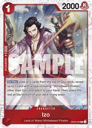 Izo (OP03-003) (Jolly Roger Foil) - OP03-003 - Rare