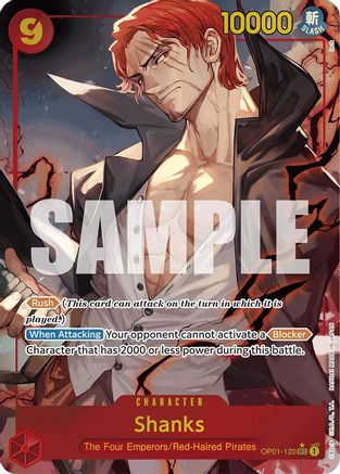 Shanks (OP01-120) (Alternate Art) - OP01-120 - Secret Rare