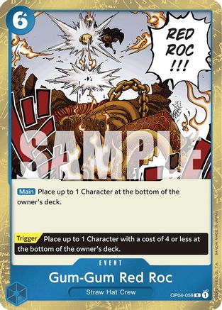 Gum-Gum Red Roc (Jolly Roger Foil) - OP04-056 - Rare