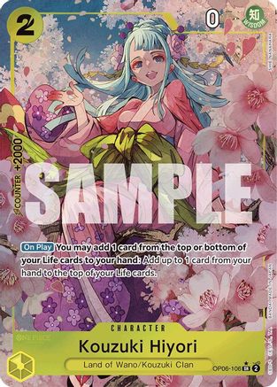 Kouzuki Hiyori (Alternate Art) - OP06-106 - Super Rare