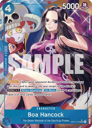 Boa Hancock (OP01-078) (Alternate Art) - OP01-078 - Super Rare