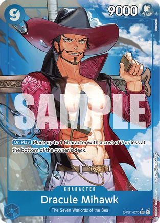 Dracule Mihawk (OP01-070) (Alternate Art) - OP01-070 - Super Rare